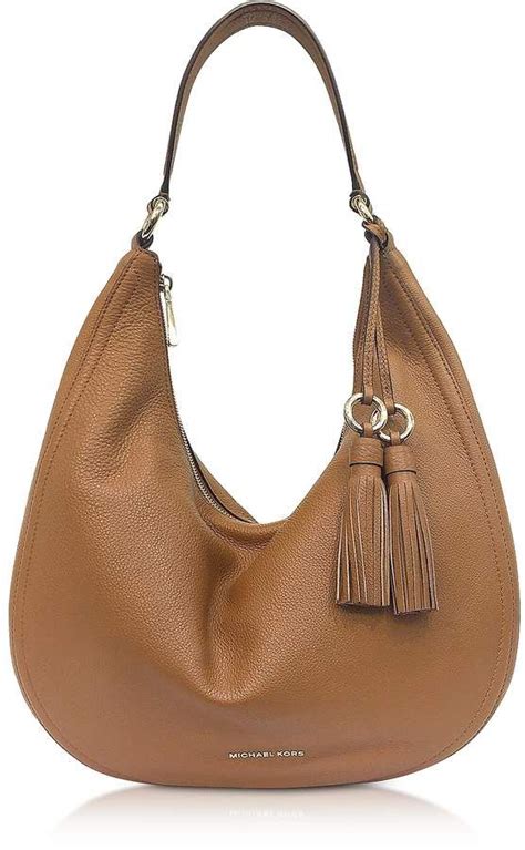 michael kors lydia acorn pebble|Michael Kors Lydia Leather Shoulder Bag Acorn Hobo.